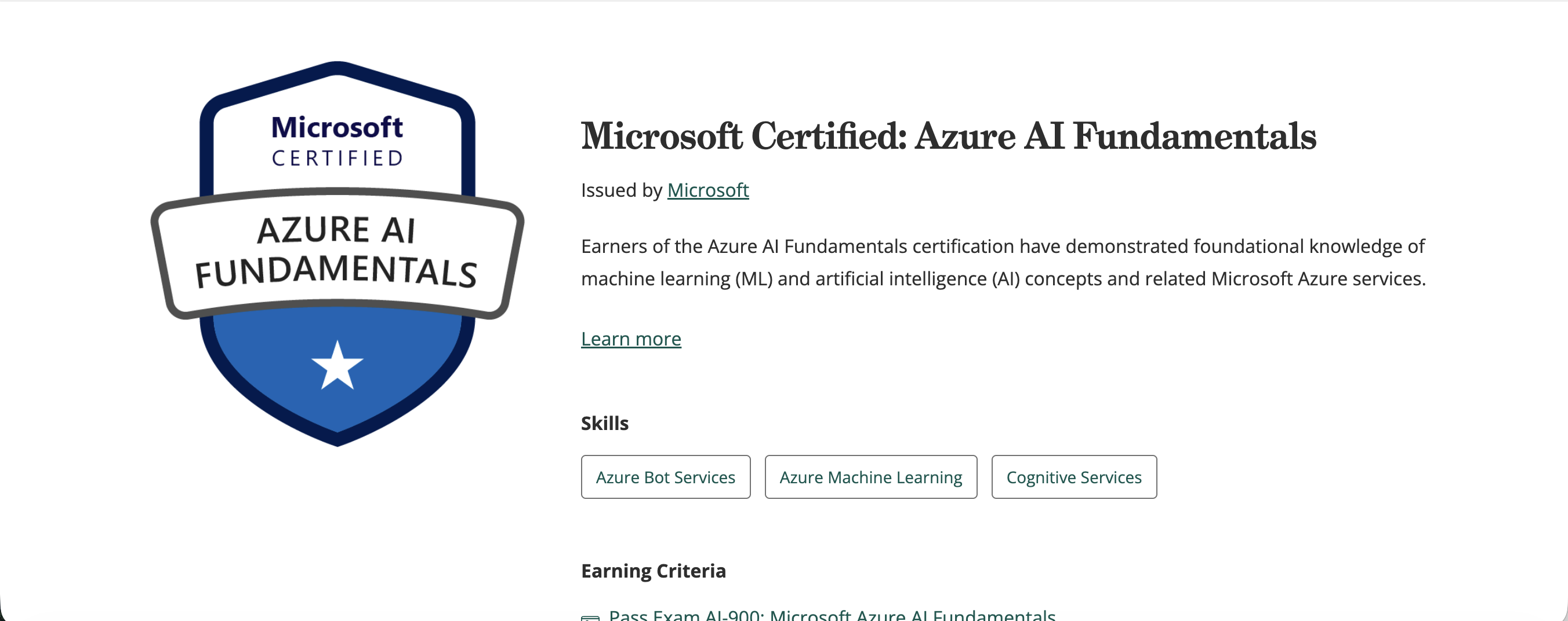 Microsoft Certified: Azure AI Fundamentals: Foundational AI and ML on Microsoft Azure